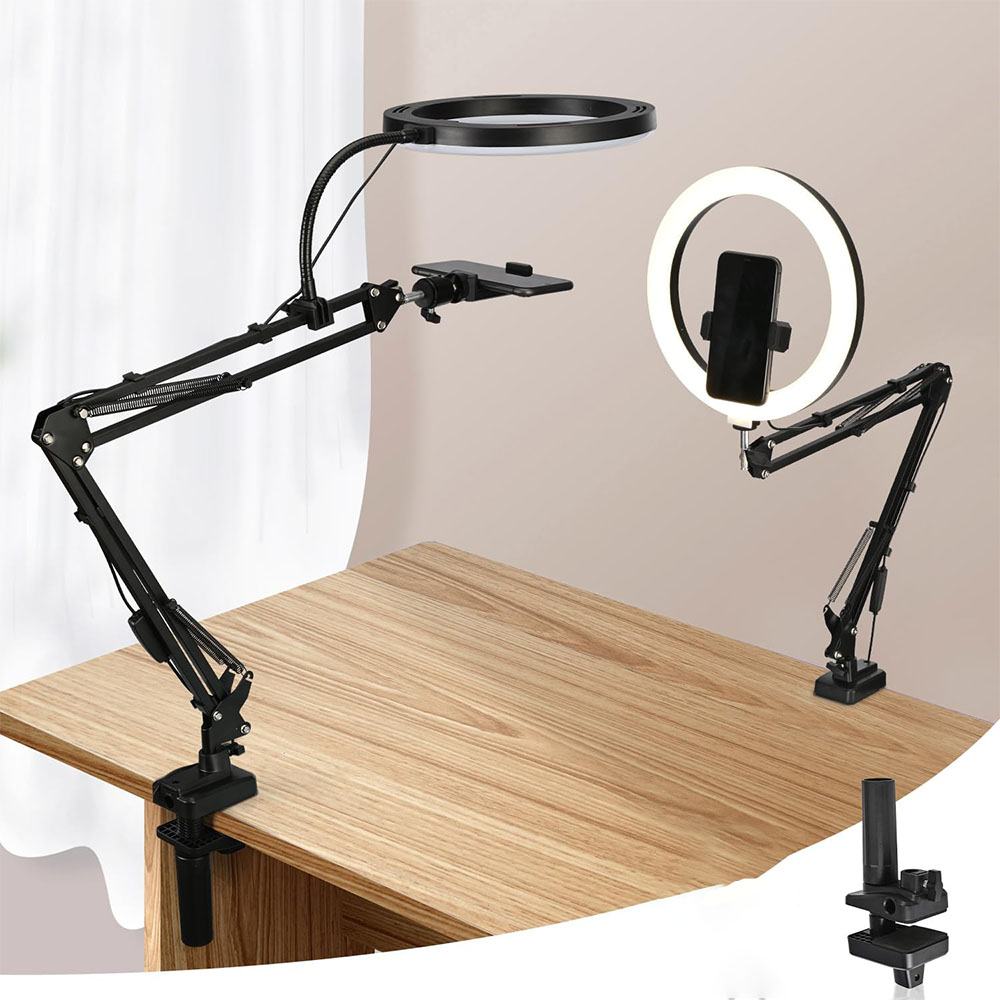 Photography Lighting Circle - Anel de luz com suporte e