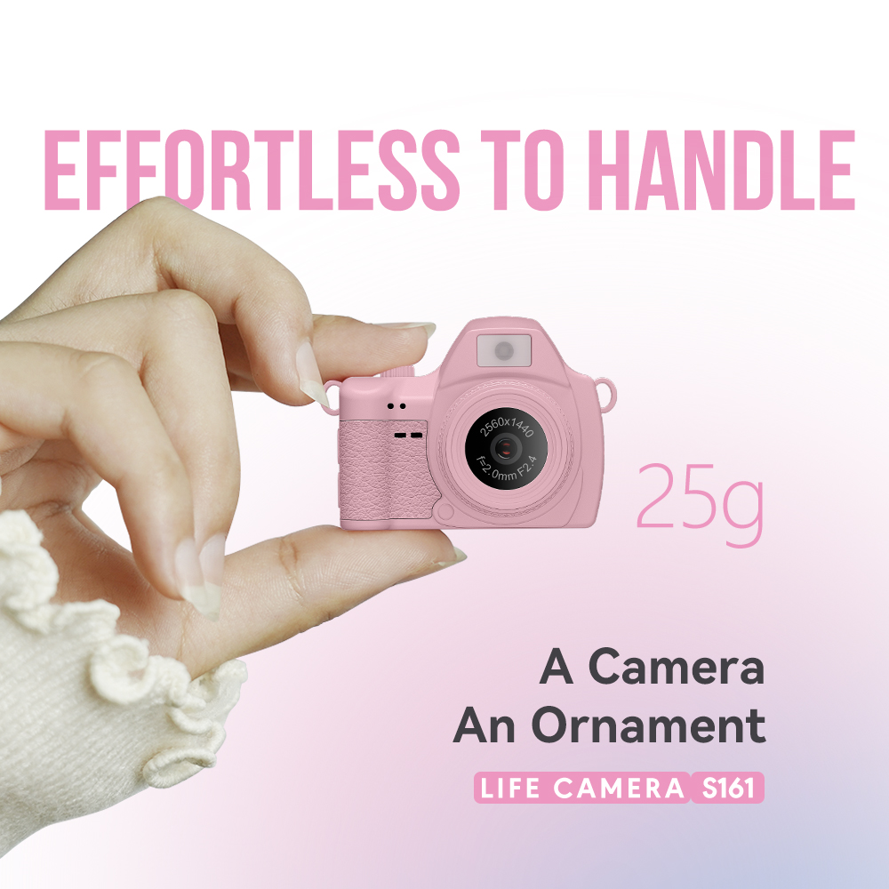 Photography Lighting System - Mini Câmera Digital S161 2K HD,