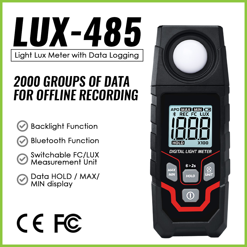 Photography Lighting Meter - Medidor de Lux Digital Bluetooth com
