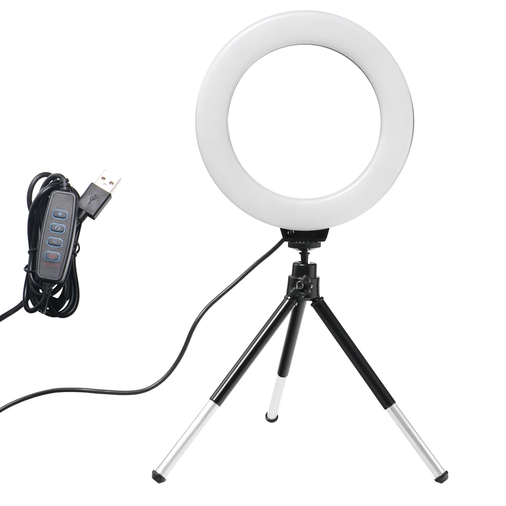 Photography Lighting Youtube - Mini Ring Light de 6 Polegadas