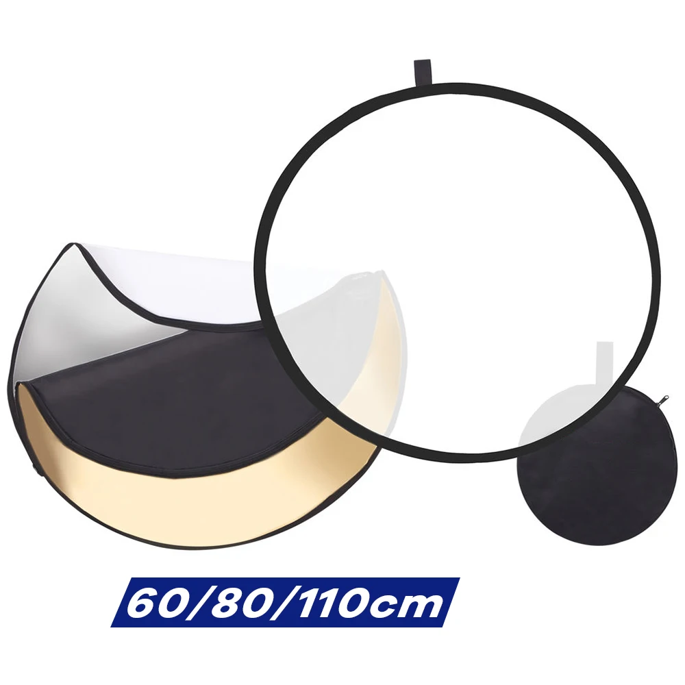 Photography Lighting Meter - 60/80/110cm 5 em 1 disco refletor