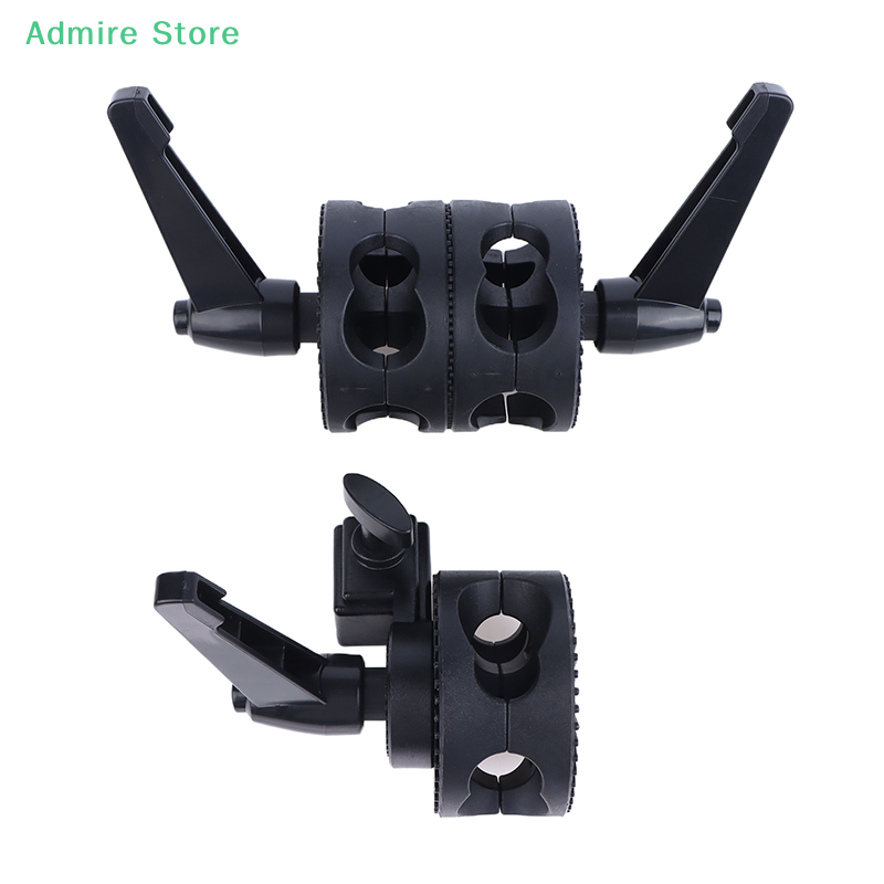 Reflector Arm Clamp - Suporte giratório de cabeça única/dupla, suporte