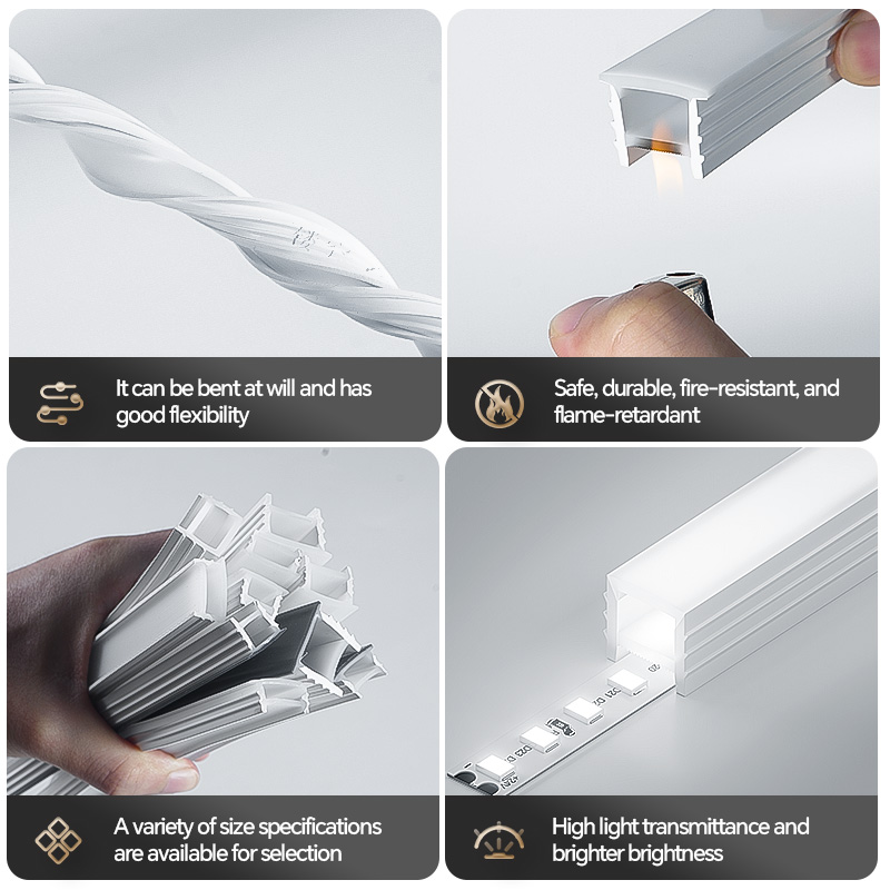 Perfil de Silicone Flexível pa - Diffusion Material Roll avaliação e preço