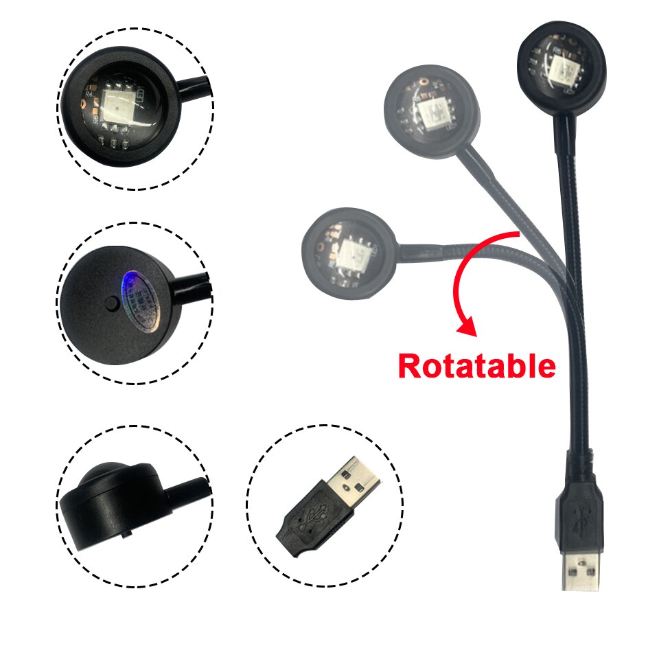 Lâmpada USB Colorida com Gradi - Photography Lightning avaliação e preço