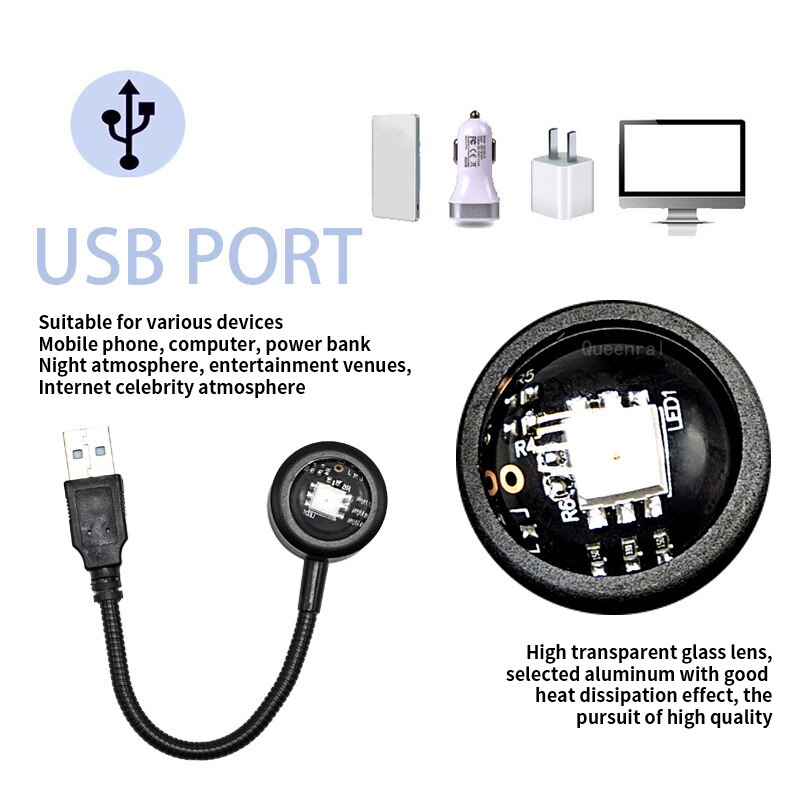 Lâmpada USB Colorida com Gradi - Photography Lightning avaliação e preço