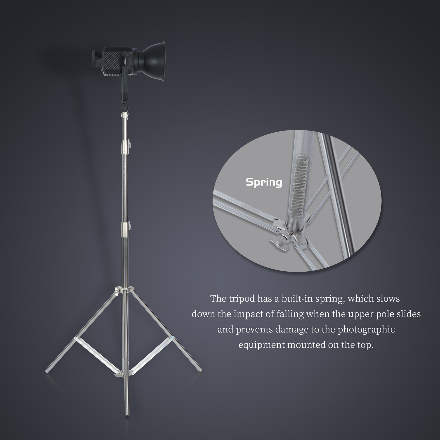 Sh 2.8m suporte de luz de aço  - Photography Lightning avaliação e preço