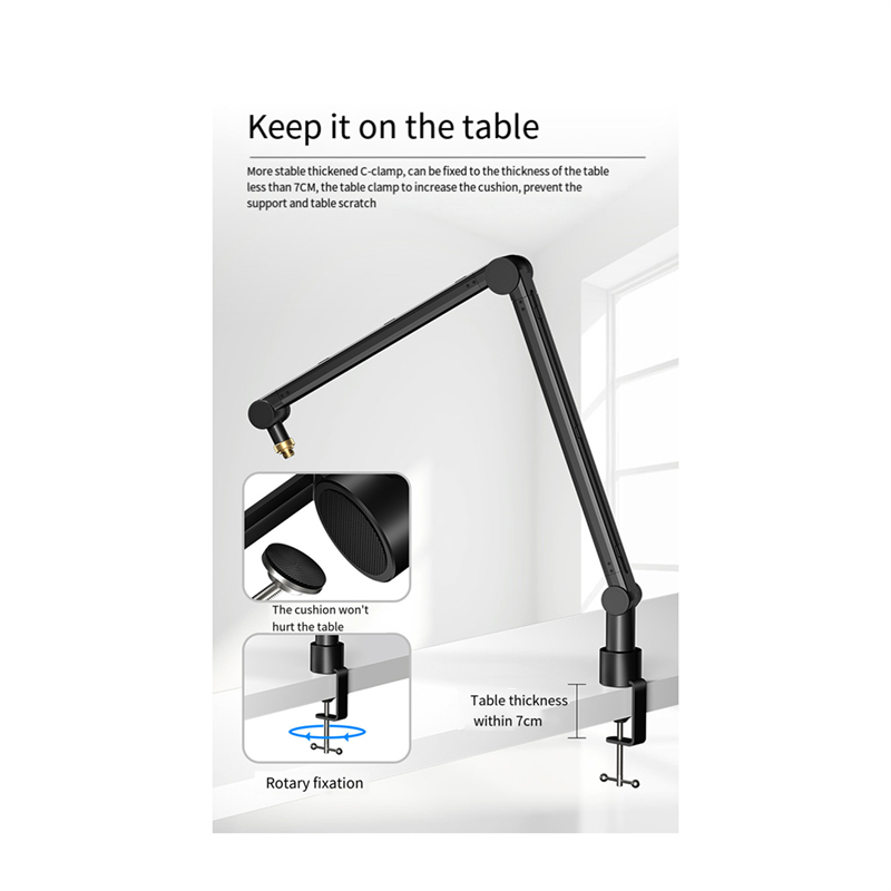 SYDS Suporte de microfone ajus - Boom Arm Stand avaliação e preço