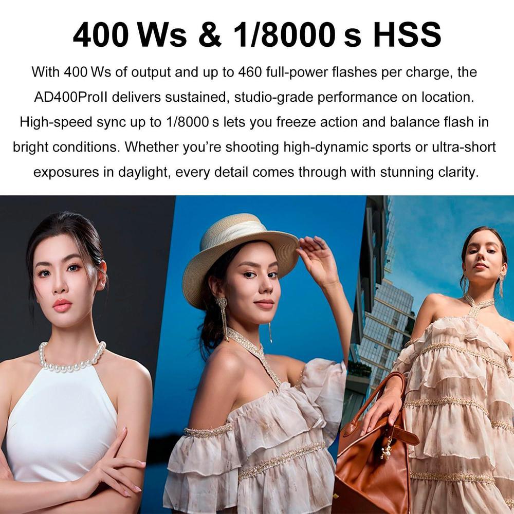 Godox AD400 Pro II AD400Pro II - Portable Strobe Monolight avaliação e preço