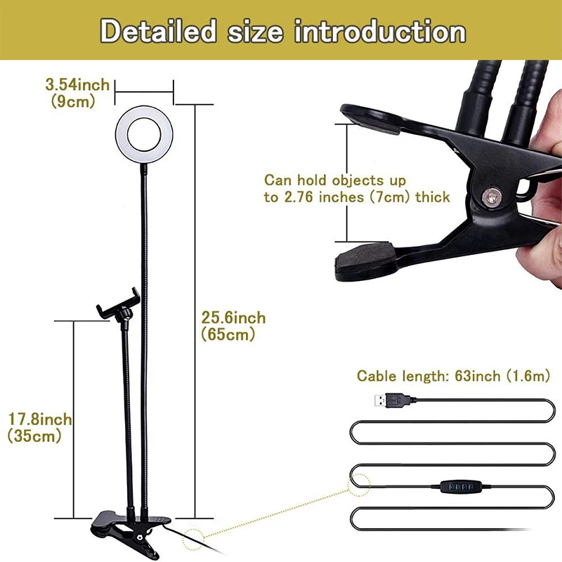 Anel de luz universal para sel - Photography Lighting Circle avaliação e preço