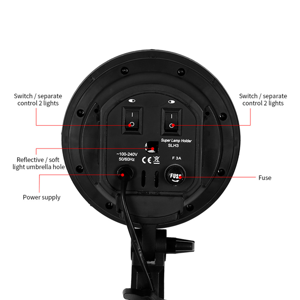 Suporte para lâmpada e27 4 em  - Photography Lighting Softbox avaliação e preço