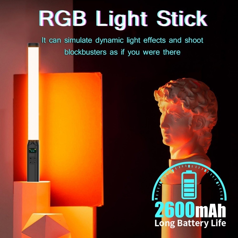 Tubo de varinha RGB portátil,  - Photography Lighting Youtube avaliação e preço