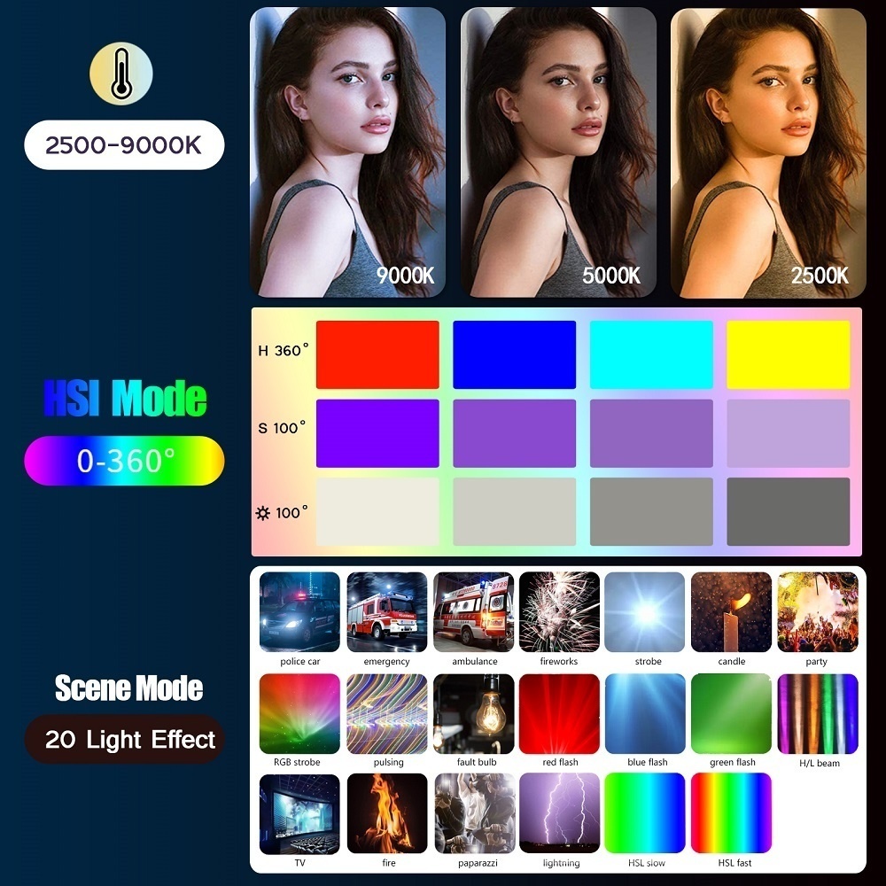 Tubo de varinha RGB portátil,  - Photography Lighting Youtube avaliação e preço