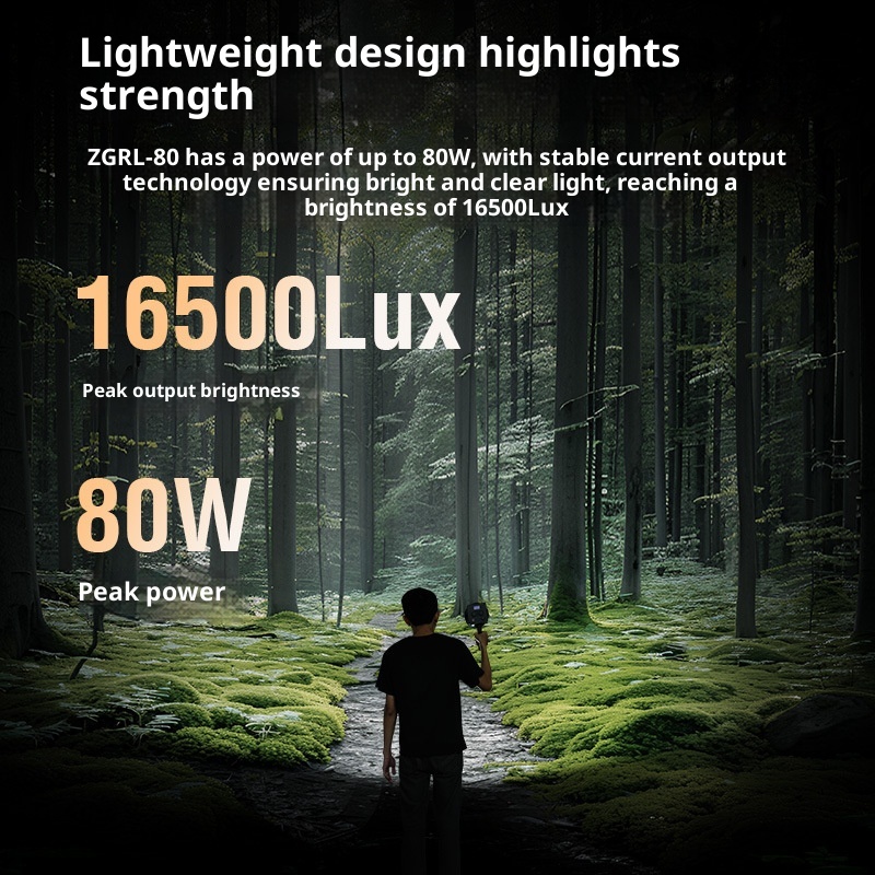 ZGRL80 80W COB LED Luz de víde - Photography Lighting System avaliação e preço