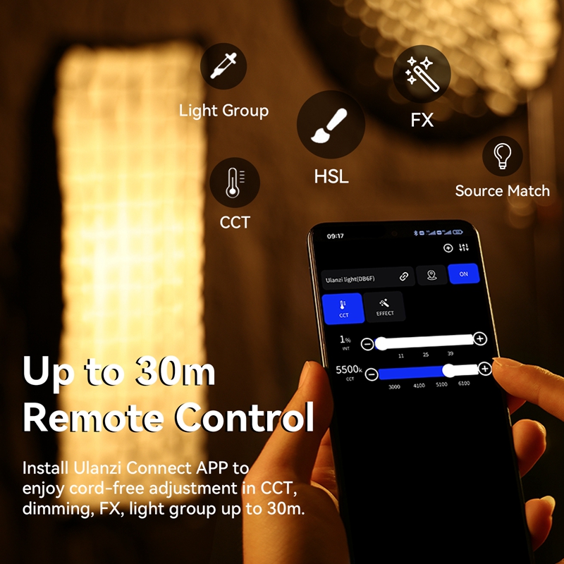 Ulanzi VL-200Bi 200W Luz de Ví - Photography Lighting System avaliação e preço