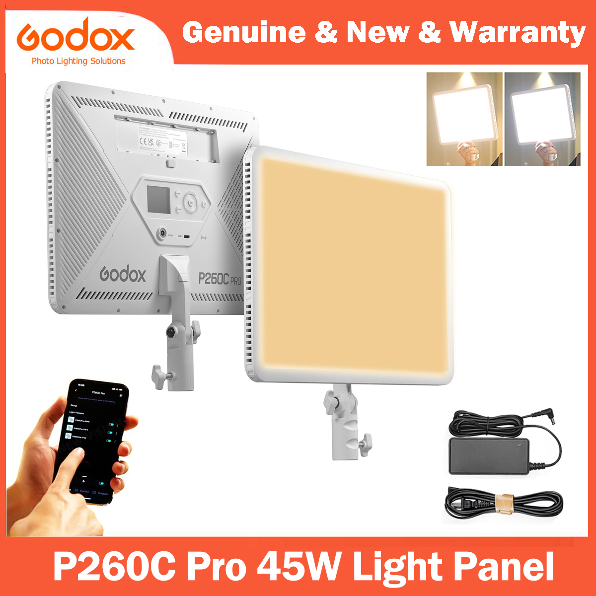 Godox p260c pro led painel de  - Photography Lighting Youtube avaliação e preço