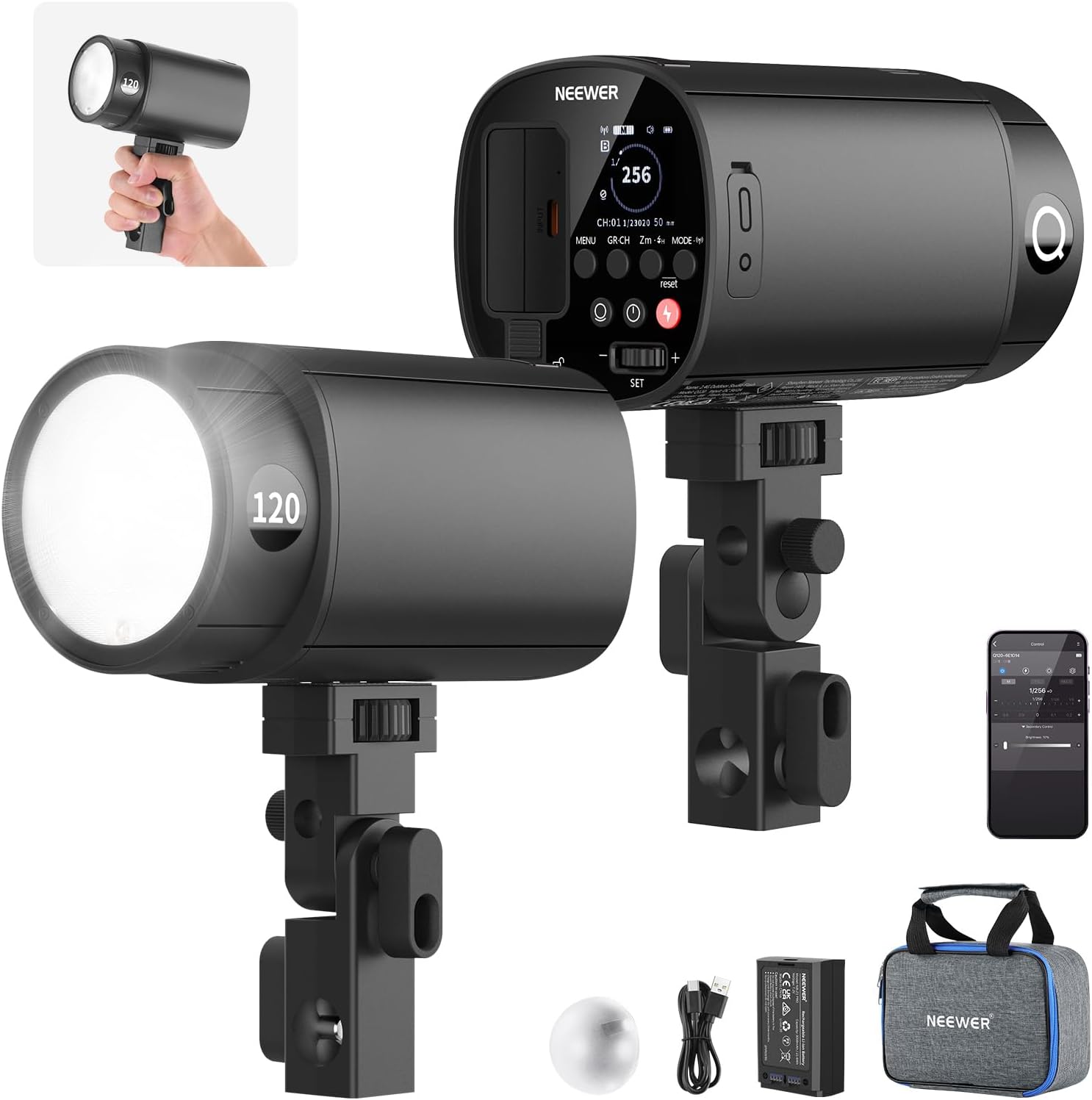 Flash Estroboscópico TTL NEEWE - Portable Strobe Monolight avaliação e preço