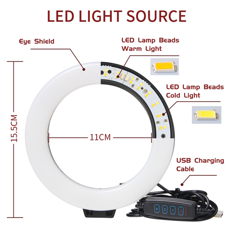 16cm pode ser escurecido anel  - Photography Lighting Youtube avaliação e preço