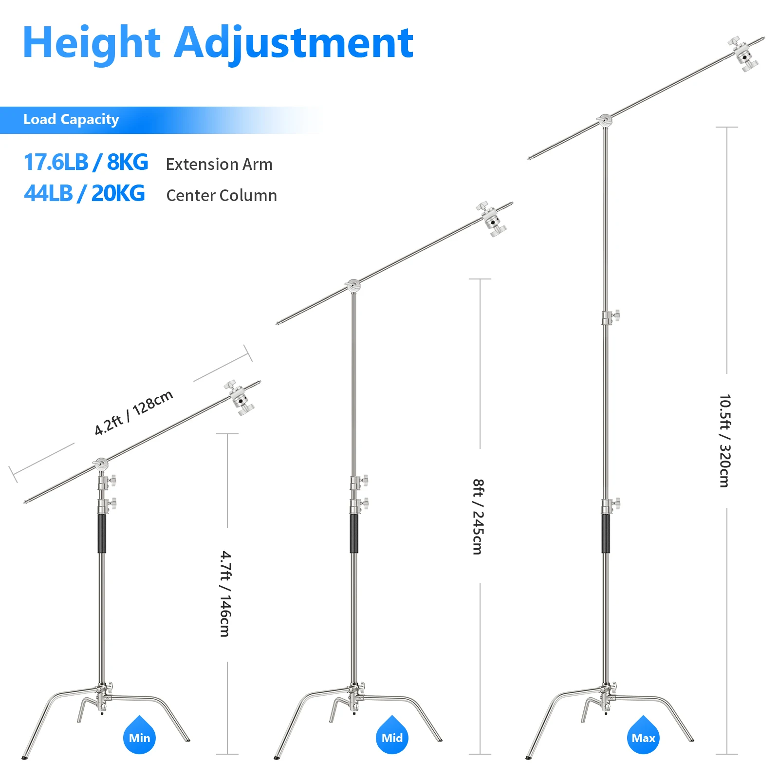Suporte de Iluminação Profissi - Boom Arm Stand avaliação e preço