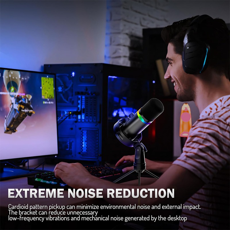 Microfone USB para Jogos com S - Boom Arm Stand avaliação e preço